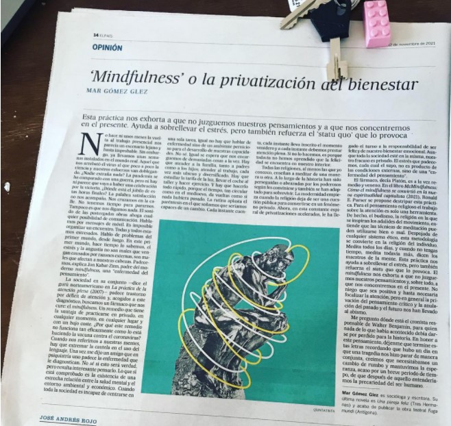 Mindfulness: ¿privatización o democratización del bienestar?